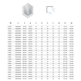 New Trendy Nesta Kabina copper brushed 2D prostokątna 100x110x200 cm Active Shield 2.0 (K-4663)