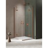 New Trendy Nesta Kabina copper brushed 2D prostokątna 100x90x200 cm Active Shield 2.0 (K-4661)