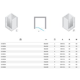 New Trendy Nesta Drzwi wnękowe gunmetal brushed 1D prawa 90x200 cm Active Shield 2.0 (D-0930A)