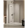 New Trendy Nesta Kabina gunmetal brushed 1D prostokątna lewa 100x70x200 cm Active Shield 2.0 (K-4708)