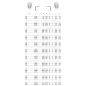 New Trendy Nesta Kabina gunmetal brushed 1D prostokątna lewa 120x70x200 cm Active Shield 2.0 (K-4720)