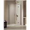 New Trendy Nesta Kabina gunmetal brushed 1D prostokątna prawa 80x110x200 cm Active Shield 2.0 (K-4730)