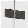 New Trendy Nesta Kabina gunmetal brushed 1D prostokątna prawa 110x80x200 cm Active Shield 2.0 (K-4745)