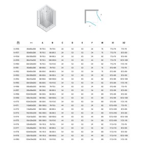 New Trendy Nesta Kabina gunmetal brushed 2D prostokątna 80x120x200 cm Active Shield 2.0 (K-4760)