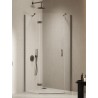 New Trendy Nesta Kabina gunmetal brushed 1D pięciokątna lewa Drzwi lewa 100x80x200 cm Active Shield 2.0 (K-4793)
