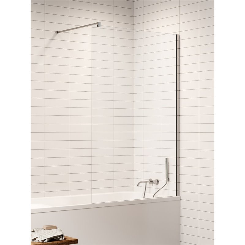 New Trendy Nesta Parawan nawannowy stały U 90x150 cm 8mm Active Shield 2.0 - wsp. równoległy (P-0195-WP)