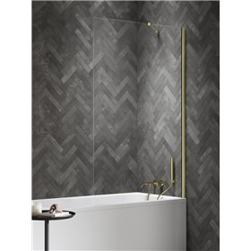 New Trendy Nesta Parawan nawannowy light gold stały U 50x150 cm 8mm Active Shield 2.0 (P-0203)