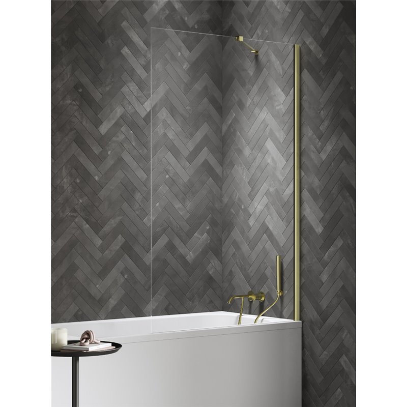 New Trendy Nesta Parawan nawannowy light gold stały U 50x150 cm 8mm Active Shield 2.0 (P-0203)