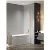 New Trendy Nesta Parawan nawannowy gold brushed stały U 60x150 cm 8mm Active Shield 2.0 - wsp.kątowy (P-0210-WL)