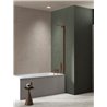 New Trendy Nesta Parawan nawannowy copper brushed stały U 50x150 cm 8mm Active Shield 2.0 - wsp. kątowy (P-0215-WL)