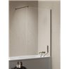 New Trendy Nesta Parawan nawannowy gunmetal brushed stały U 70x150 cm 8mm Active Shield 2.0 - wsp. równoległy (P-0223-WP)
