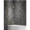 New Trendy Nesta Parawan nawannowy light gold 1D lewy 100x150 cm Active Shield 2.0 - wspornik kątowy (P-0239-WL)