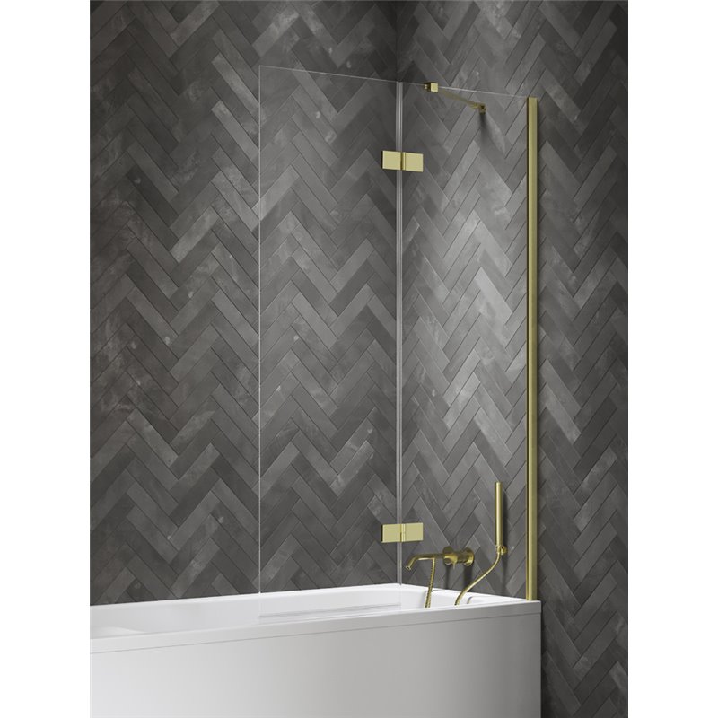 New Trendy Nesta Parawan nawannowy light gold 1D prawy 110x150 cm Active Shield 2.0 - wspornik kątowy (P-0242-WL)