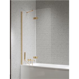 New Trendy Nesta Parawan nawannowy gold brushed 1D lewy 120x150 cm Active Shield 2.0 (P-0249)