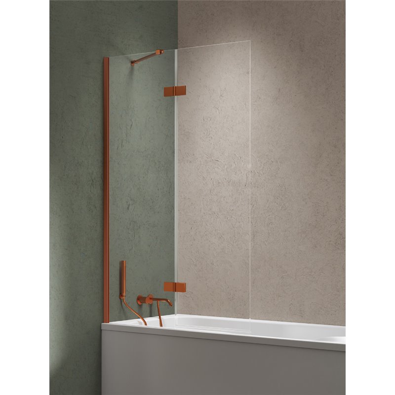New Trendy Nesta Parawan nawannowy copper brushed 1D lewy 120x150 cm Active Shield 2.0 (P-0255)