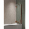 New Trendy Nesta Parawan nawannowy copper brushed 1D prawy 120x150 cm Active Shield 2.0 - wspornik prostokątny (P-0256-WL)