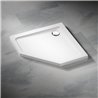 Vixor Avo brodzik akrylowy pięciokątny Biały 100 L x 80 P cm (AP01-100L80P)
