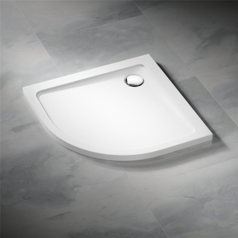 Vixor Avo brodzik akrylowy półokrągły Biały 80x80 cm (AA01-8080)