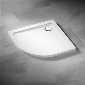 Vixor Avo brodzik akrylowy półokrągły Biały 90x90 cm (AA01-9090)