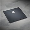 Vixor Lumeo brodzik konglomeratowy kwadratowy Antracyt 100x100 cm (LC64-100100)