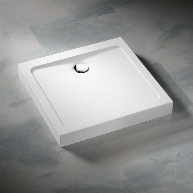 Vixor Nivo brodzik akrylowy kwadratowy Stone biały 90 x 90 cm (NC04-9090)