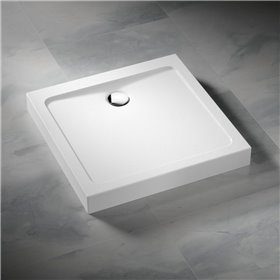 Vixor Nivo brodzik akrylowy kwadratowy Stone biały 100 x 100 cm (NC04-100100)