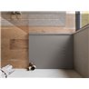 Ronal Bathrooms Calce Brodzik prostokątny asymetryczny MineraLite 90x70 cm szary beton (W31AS09007014)