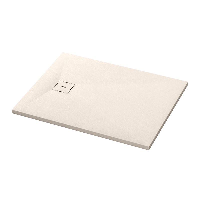 Ronal Bathrooms Calce Brodzik prostokątny asymetryczny MineraLite 140x70 cm piasek (W31AS14007018)