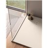 Ronal Bathrooms Calce Brodzik prostokątny asymetryczny MineraLite 140x80 cm piasek (W31AS14008018)