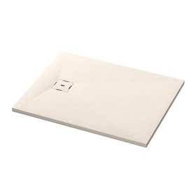 Ronal Bathrooms Calce Brodzik prostokątny asymetryczny MineraLite 150x80 cm piasek (W31AS15008018)