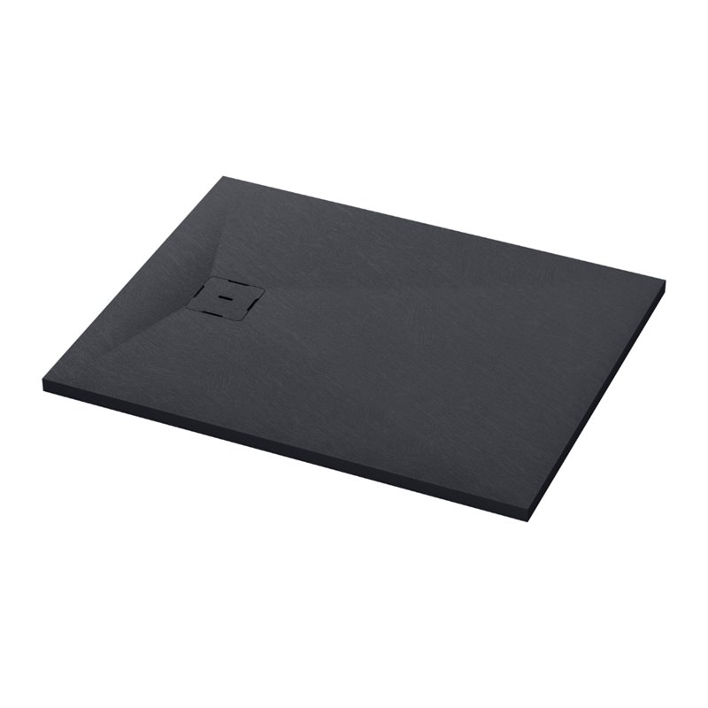 Ronal Bathrooms Calce Brodzik prostokątny asymetryczny MineraLite 170x80 cm antracyt (W31AS17008017)