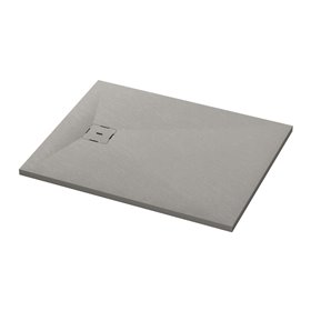 Ronal Bathrooms Calce Brodzik prostokątny asymetryczny MineraLite 210x70 cm szary beton (W31AS21007014)