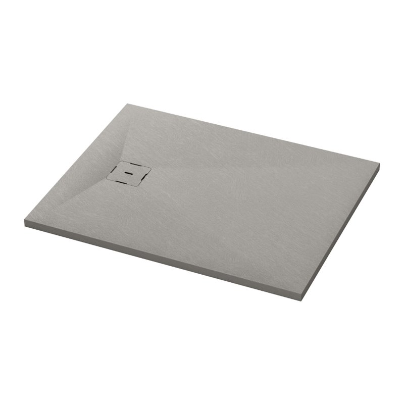 Ronal Bathrooms Calce Brodzik prostokątny asymetryczny MineraLite 210x70 cm szary beton (W31AS21007014)