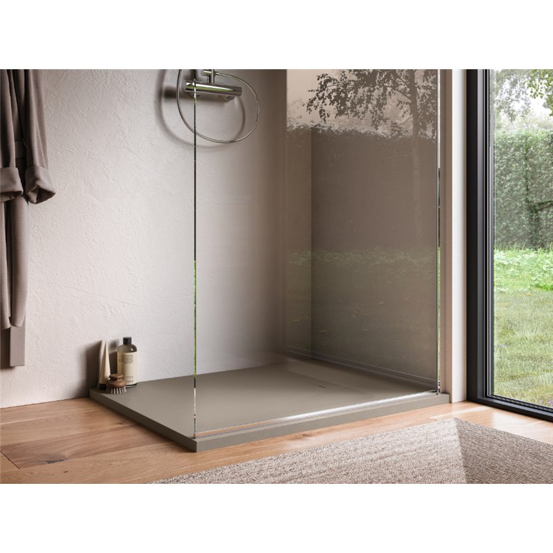 Ronal Bathrooms Calce Brodzik prostokątny asymetryczny MineraLite 220x70 cm len (W31AS22007015)