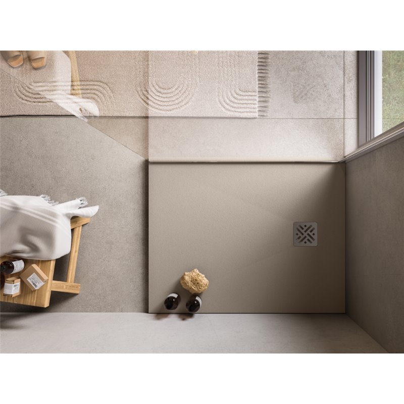 Ronal Bathrooms Dune Brodzik prostokątny MineraLite 130x90 cm len (W32AS13009015)