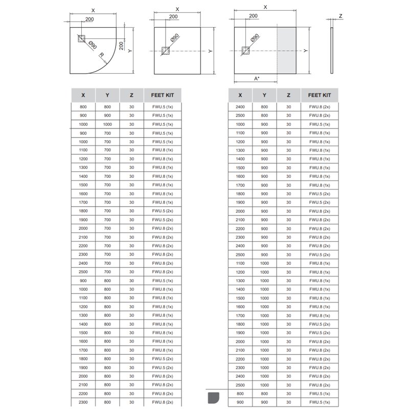 Ronal Bathrooms Dune Brodzik prostokątny MineraLite 140x90 cm piasek (W32AS14009018)