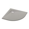 Ronal Bathrooms Dune Brodzik półokrągły R55 MineraLite 80x80 cm szary beton (W32R5508014)