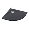 Ronal Bathrooms Dune Brodzik półokrągły R55 MineraLite 80x80 cm antracyt (W32R5508017)