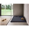 Ronal Bathrooms Dune Brodzik półokrągły R55 MineraLite 80x80 cm antracyt (W32R5508017)