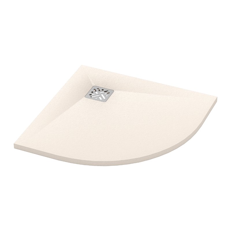 Ronal Bathrooms Dune Brodzik półokrągły R55 MineraLite 80x80 cm piasek (W32R5508018)