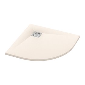 Ronal Bathrooms Dune Brodzik półokrągły R55 MineraLite 90x90 cm piasek (W32R5509018)