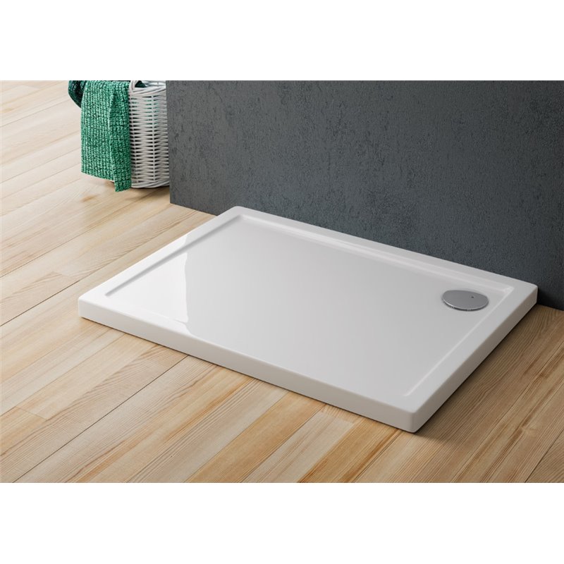 Ronal Bathrooms Cinco Brodzik kwadratowy akrylowy 100x100 cm biały połysk (W35Q10004)