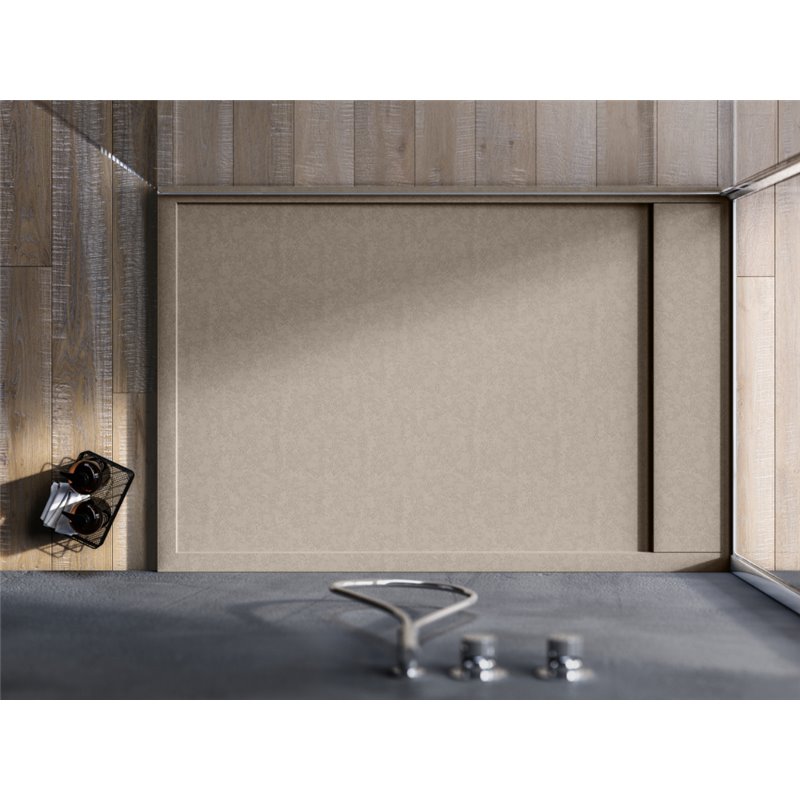 Ronal Bathrooms Rug Brodzik prostokątny kompozytowy 100x80 cm len (W30AS10008015)