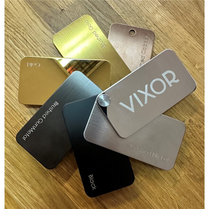 Vixor Milo 8 L CG2 Kabina prysznicowa prostokątna narożna złoty szcotkowany 100Lx110P cm (N05-29100-99-01L+N05-29110-99-01R)