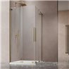 Vixor Milo 8 L CG2 Kabina prysznicowa kwadratowa narożna złoty szcotkowany 110Lx110P cm (N05-29110-99-01L+N05-29110-99-01R)