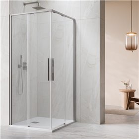 Vixor Tiso 6 Lite CG2 Kabina prysznicowa prostokątna Chrom 100x80 cm (N14-21100-01-01R+N14-21080-01-01L)