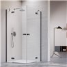 Vixor Sona 6 CG2 Kabina prysznicowa kwadratowa gunmetal szczotkowany 100Lx100P cm (N01-21100-92-01L+N01-21100-92-01R)
