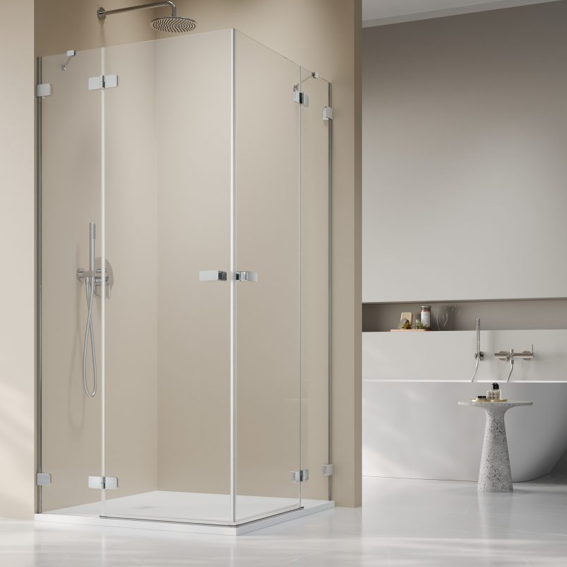 Vixor Sona 6 Lite CG2 Kabina prysznicowa prostokątna chrom 80Lx90P cm (N02-21080-01-01L+N02-21090-01-01R)