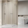 Vixor Sona 6 Lite CG2 Kabina prysznicowa prostokątna nikiel szczotkowany 90Lx100P cm (N02-21090-91-01L+N02-21100-91-01R)