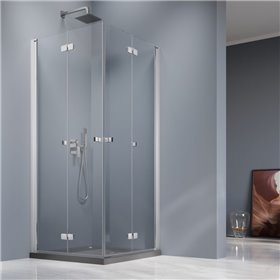 Vixor Vesa 8 CF2 Kabina prysznicowa prostokątna chrom 80Lx90P cm (N10-22080-01-01L+N10-22090-01-01R)